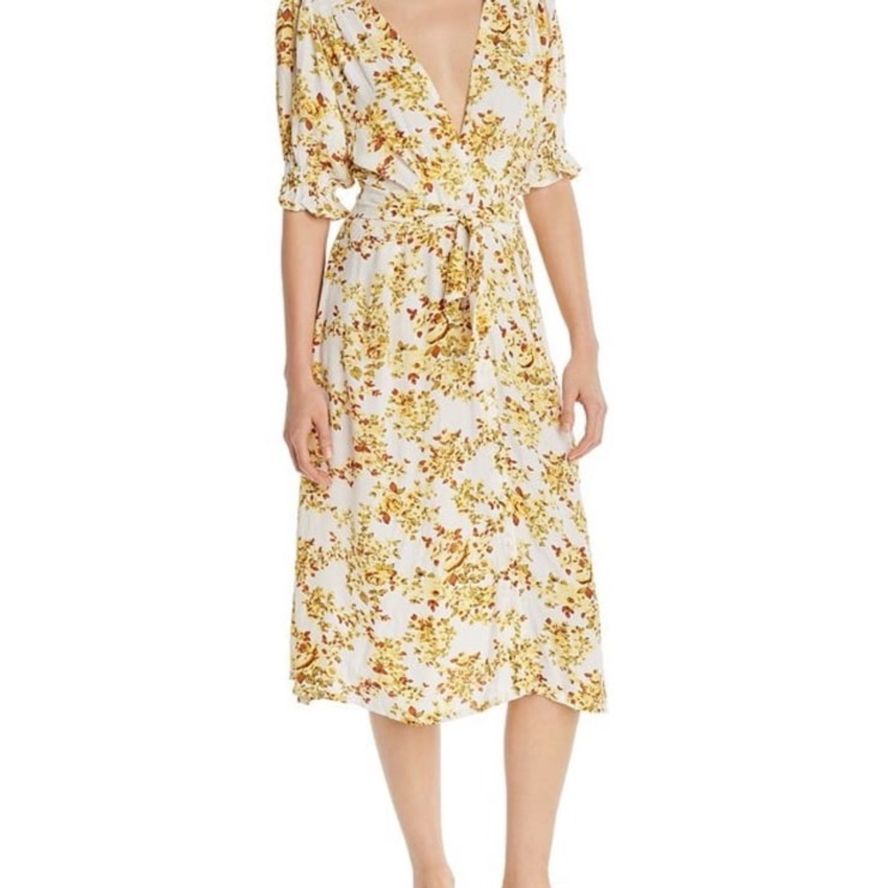 Rafa Midi Dress in Goldie Floral by Faithful the Brand